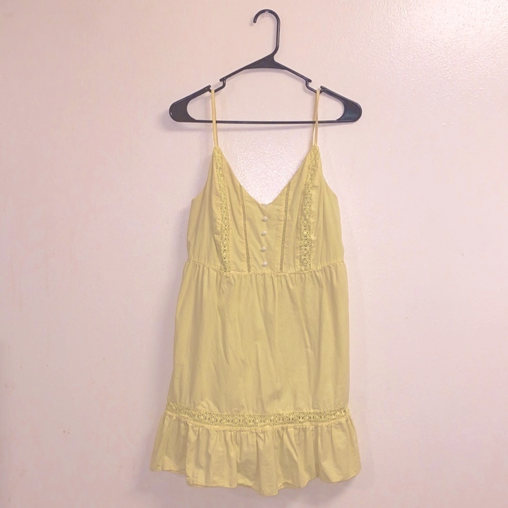 Yellow Nikilam Casual Summertime Mini Dress
